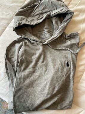 Polo by Ralph Lauren Gray Hoodie Sweatshirt with Pony Logo